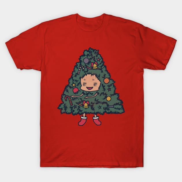 Cute Christmas Tree Charmy T-Shirt by Cartoonime Stoner